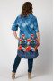 Платье-рубашка "СКС" 2886 (Синий/цветной)