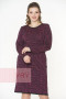 Платье женское 182-2331 Фемина (Черный/рубин)