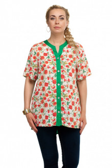 Блуза "Олси" 1610019/2 ОЛСИ (Красный/зеленый)