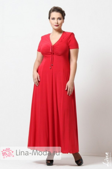 Платье "Ксения" Лина (Красный)