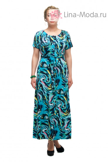 Платье "Олси" 1705047/1 ОЛСИ (Голубой)