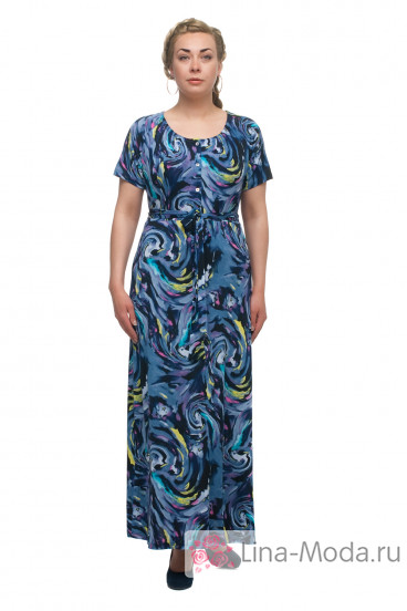 Платье "Олси" 1705047/3 ОЛСИ (Синий)
